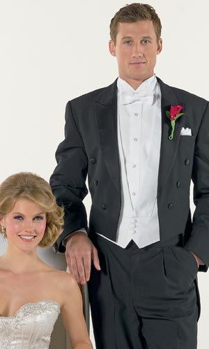 Style 3: Classic Black Full Dress Peak Tails