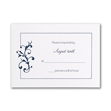 Little Love Birds - Response Card and Envelope - White