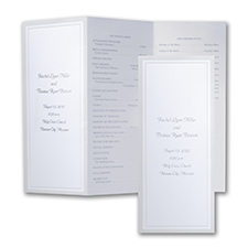 Pearl Border - Wedding Program