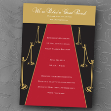 A Golden Red Carpet Event - Invitation