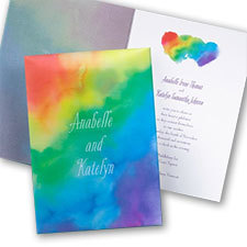 Rainbow Wrap Invitation