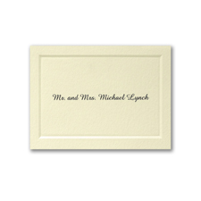 Mr. and Mrs. Paneled Calling Card