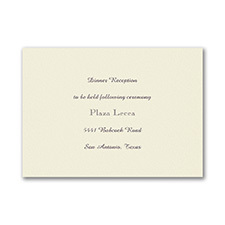 Reception Card - Ecru