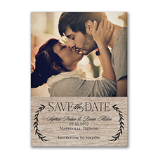 Leafy Natural - Save the Date Card