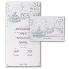 Magical Gardens - Invitation - Aqua