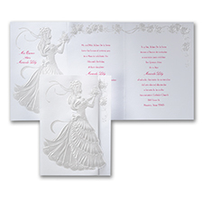 Delicate Silhouette - Invitation - Pearl