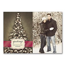 Merry Hearts - Photo Holiday Card