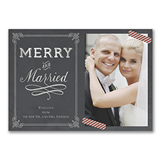 Merry and Married - Photo Holiday Card