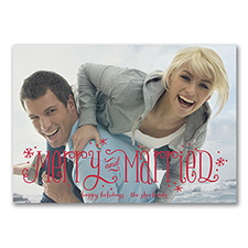 Merry Newlyweds - Photo Holiday Card