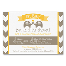 Oh Baby - Baby Shower Invitation