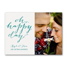 Oh Happy Day - Photo Engagement Party Invitation