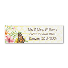 Sweet Butterfly - Address Label