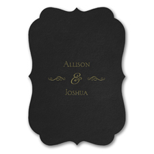 Posh Plush - Invitation - Black Velvet