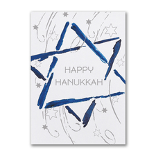 Hanukkah Star - Holiday Card