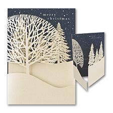 Christmas Treeline - Holiday Card