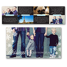 Snowflake Blessings Storyline - Photo Holiday Card