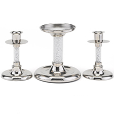 Glittering Beads Candle Stand Set