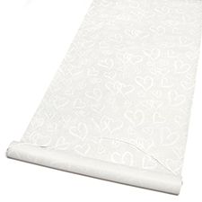 Linked Hearts Aisle Runner - Ivory