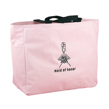 Wedding Party Pink Tote Bags - Maid of Honor