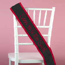 Black Custom Sash