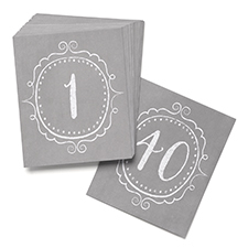 Charming Vintage - Table Number Cards (1-40)